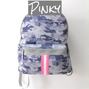 Pinky grey camo neoprene backpack